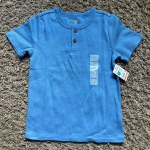 NWT Boy’s Garanimals Henley Shirt; Blue; Size 4T